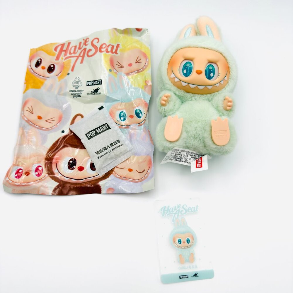 3873 POP MART LABUBU HAVE A SEAT CHARM KEYCHAIN PLUSH